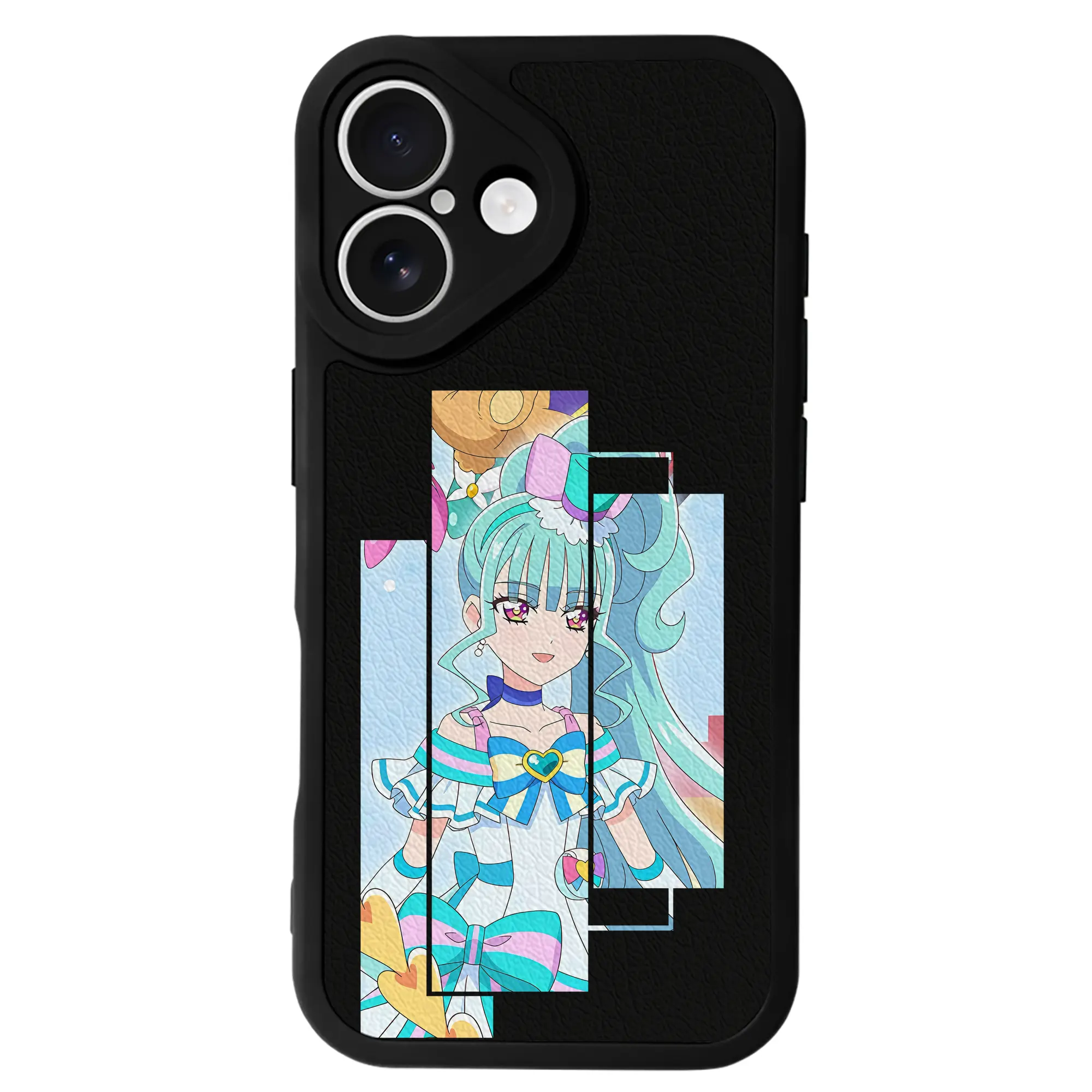 わんだふるぷりきゅあ グッズ 猫屋敷まゆ - IPhone 16シリーズ対応 ・ シリコンスマホケース ・ レザー調 ・ 高精度フィット ・ 耐衝撃 ・ ワイヤレス充電対応 ・ 精密カット